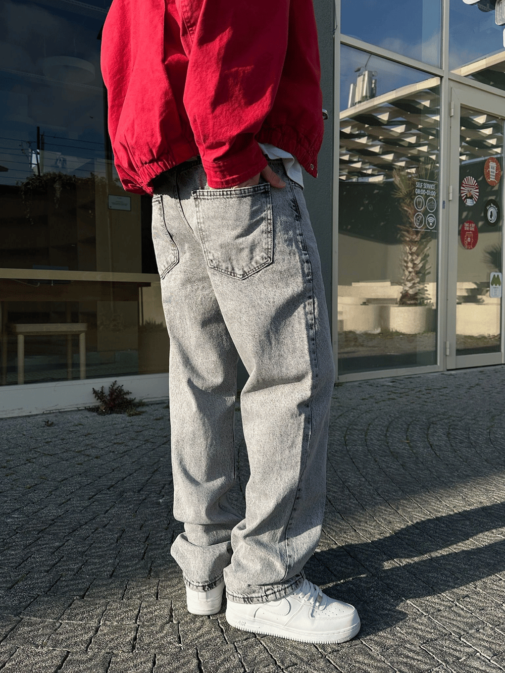 BAGGY ORTA PARCA DS KOT PANTOLON GRİ