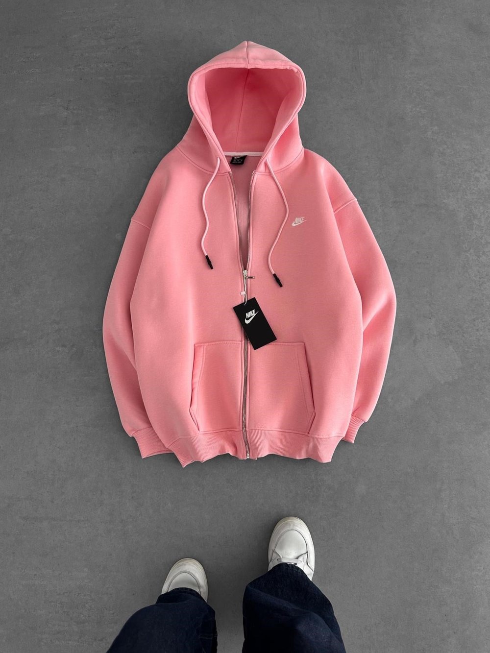 BASİC NK 3 İPLİK PAMUKLU HIRKA PEMBE