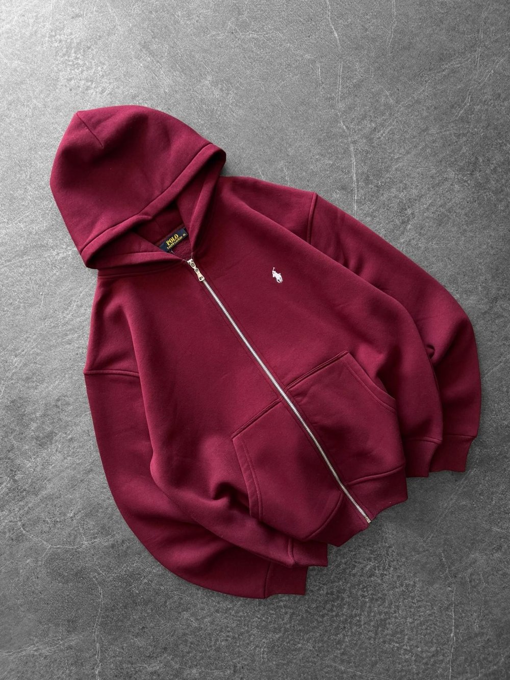 BASIC PL 3 İPLİK PAMUKLU HIRKA BORDO