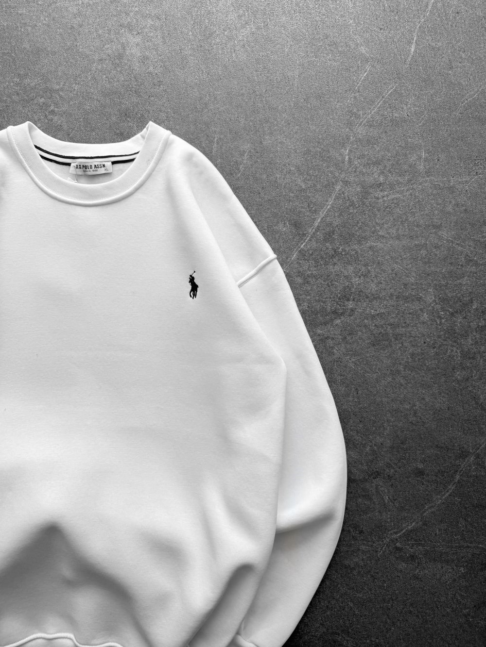 BASIC PL 3 İPLİK PAMUKLU SWEAT BEYAZ