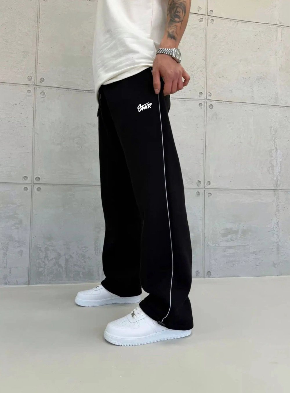 BİYELİ ST BAGGY EŞOFMAN ALTI SİYAH