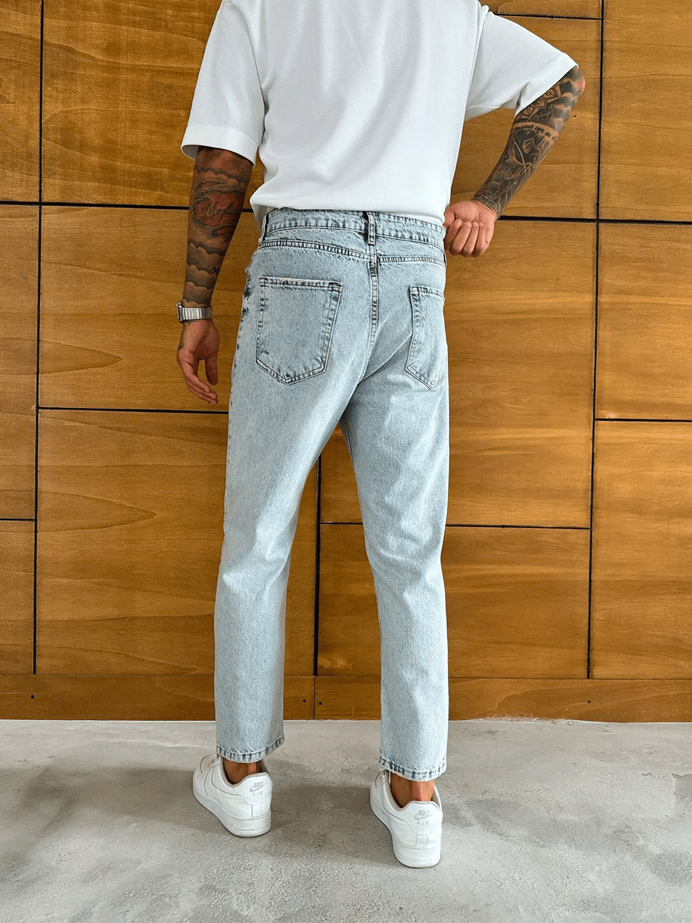 BOYFRİEND KALIP JEAN BUZ MAVİSİ