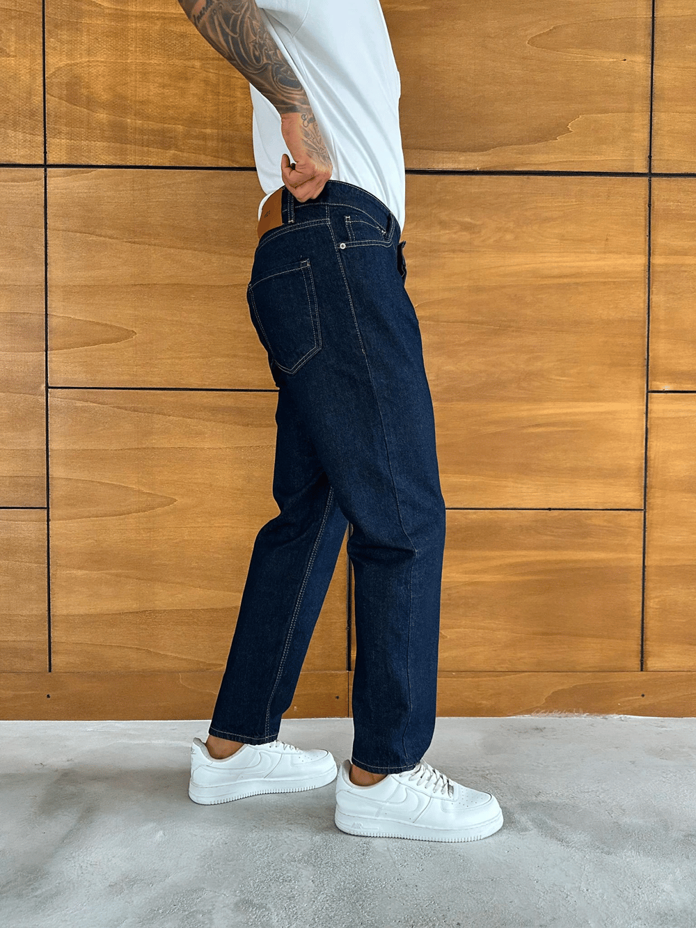 BOYFRİEND KALIP JEAN LACİVERT