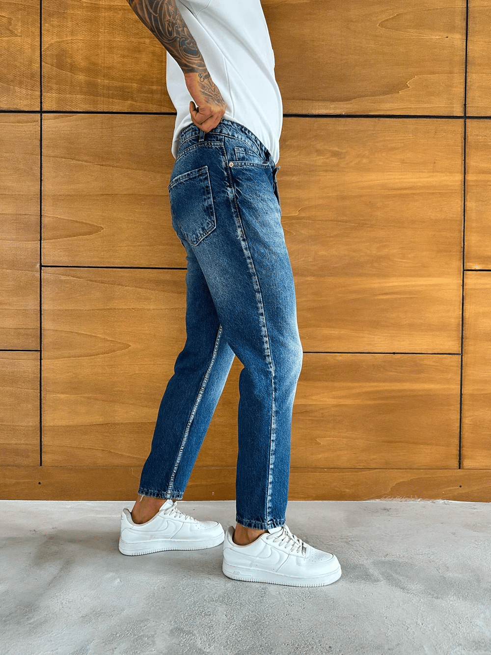 BOYFRİEND KALIP JEAN MAVİ