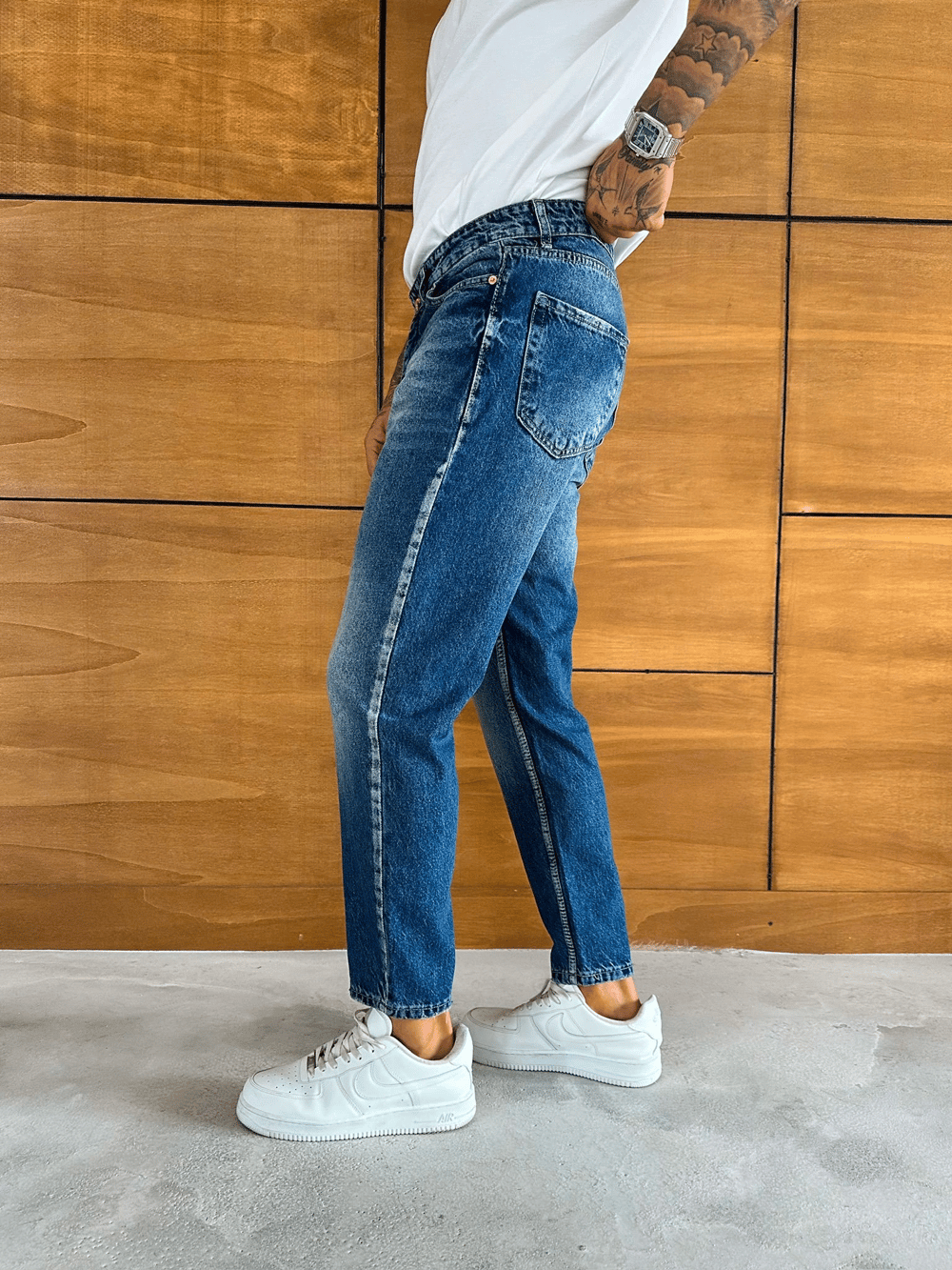 BOYFRİEND KALIP JEAN MAVİ