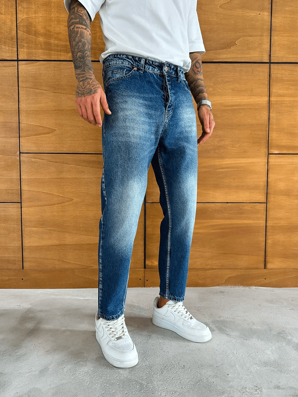 BOYFRİEND KALIP JEAN MAVİ