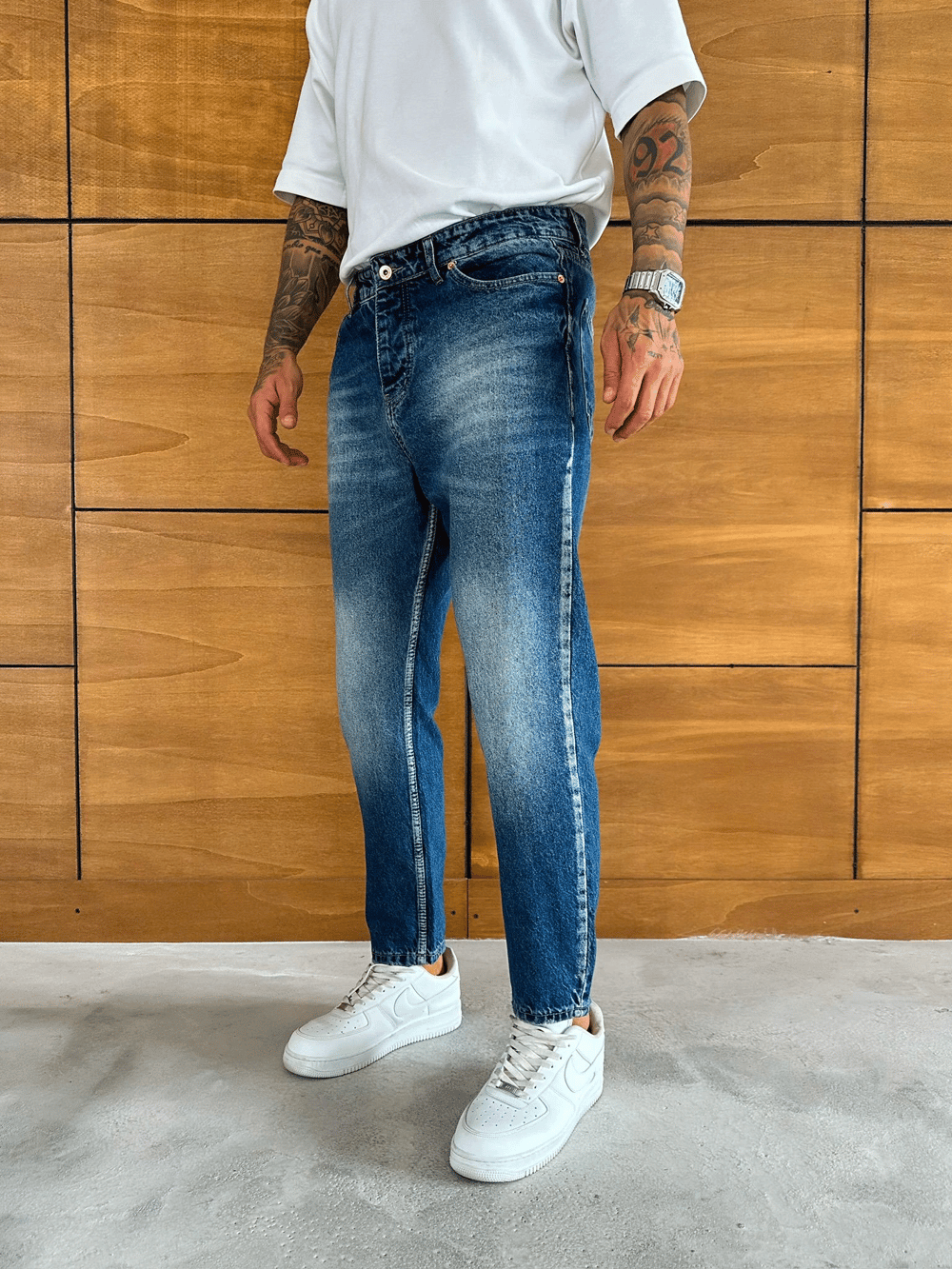 BOYFRİEND KALIP JEAN MAVİ