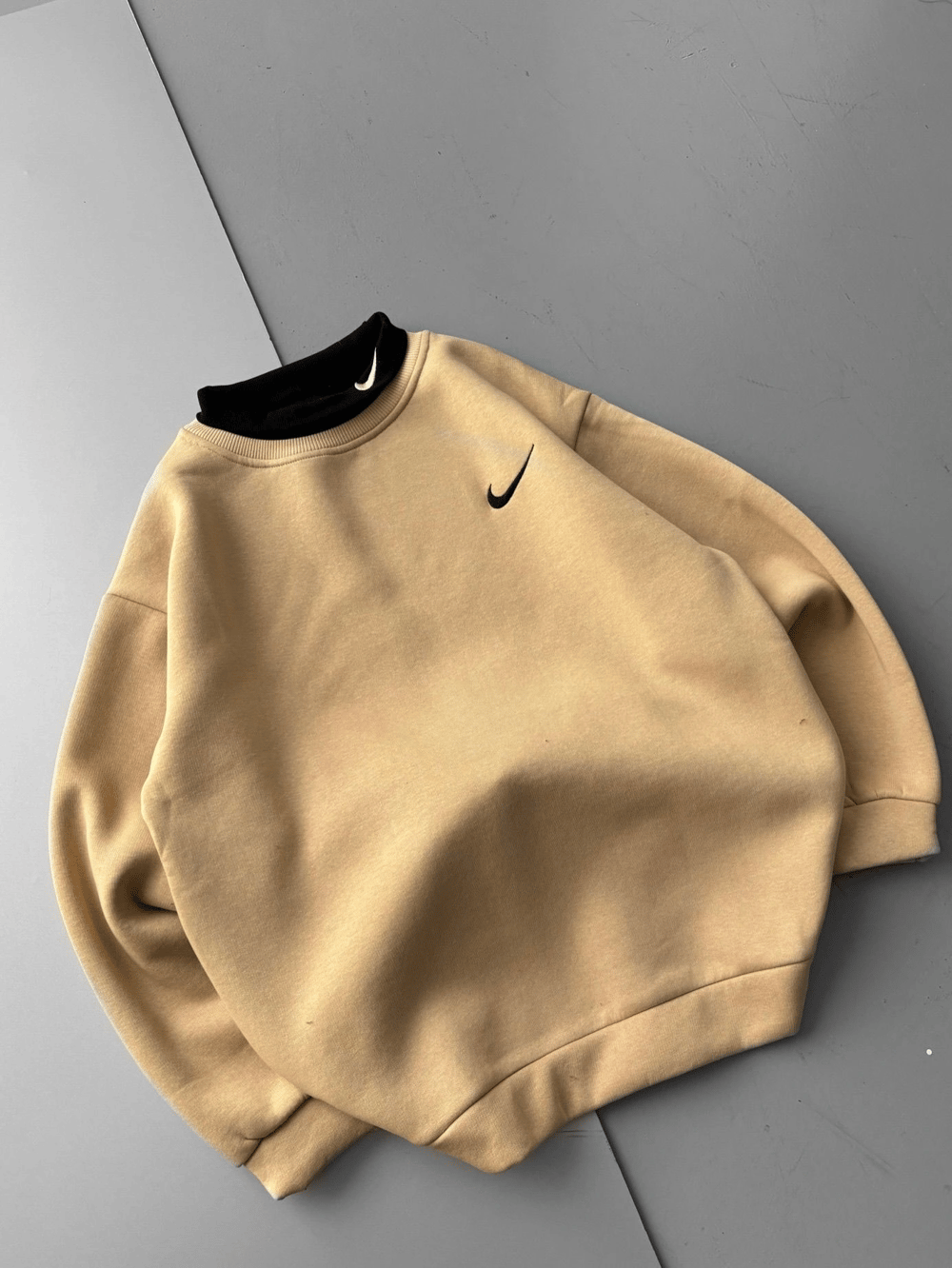 BOYUNLUK DETAY NK OVERSİZE SWEAT KREM