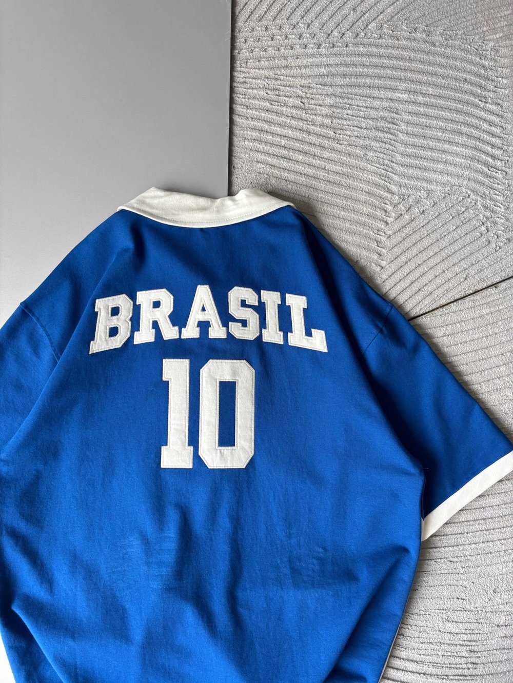 BRASİL 10 POLO YAKA OVERSİZE TSHİRT LACİ