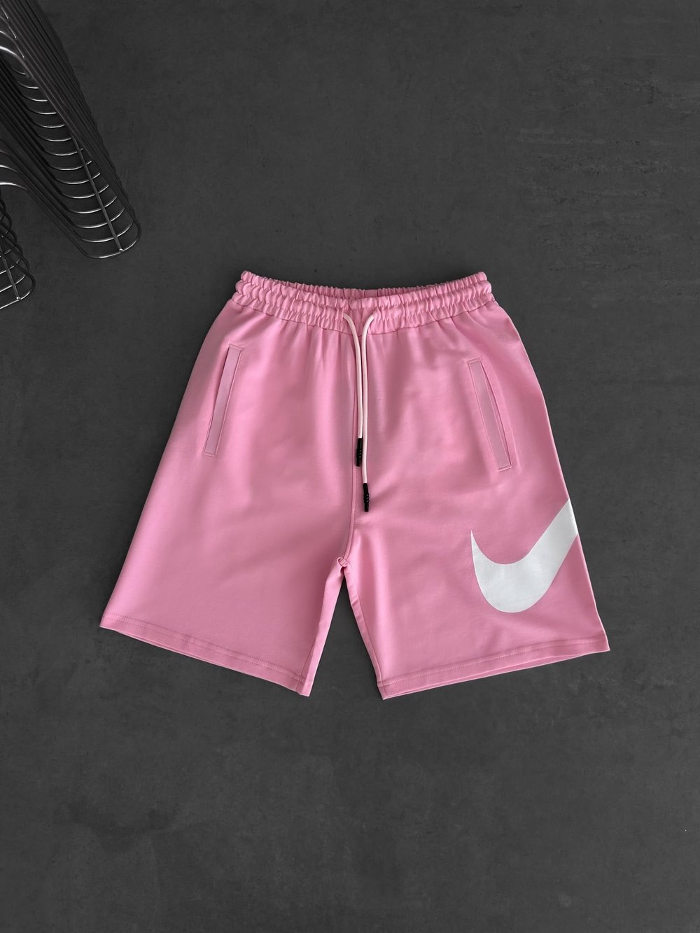 BÜYÜK NK İLP OVERSİZE ŞORT PEMBE