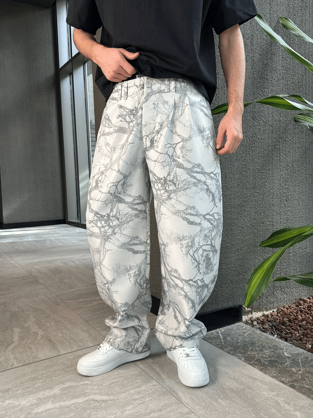 BYLONDON BATIK DESENLI BALON PANTOLON
