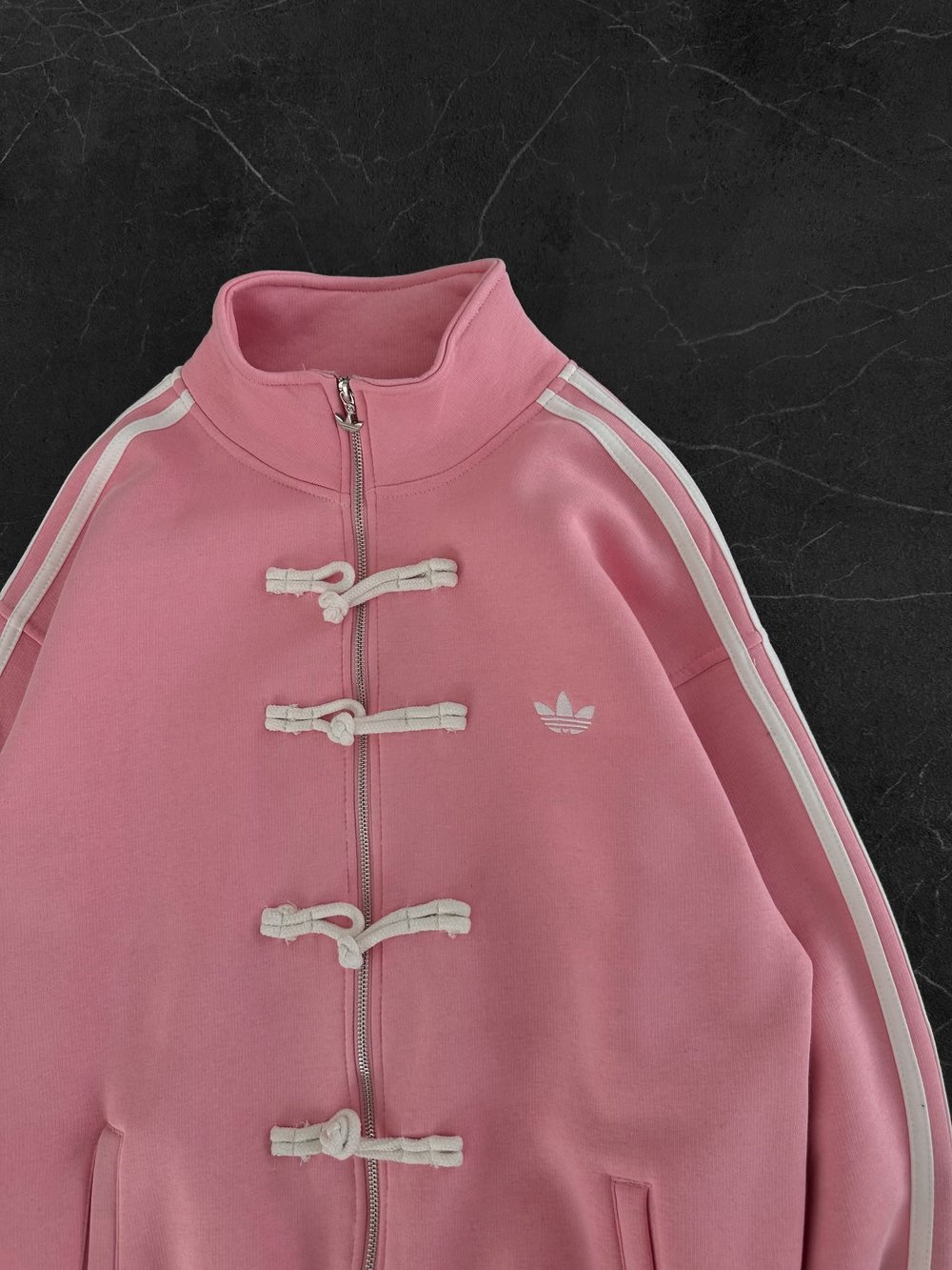 CHİN OVERSİZE 3 İPLİK PAMUKLU HIRKA PEMBE