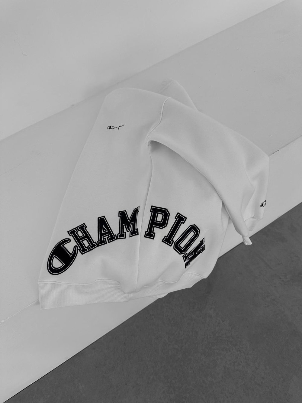 CHMP CLS 3 İPLİK ŞARDONLU SWEAT BEYAZ