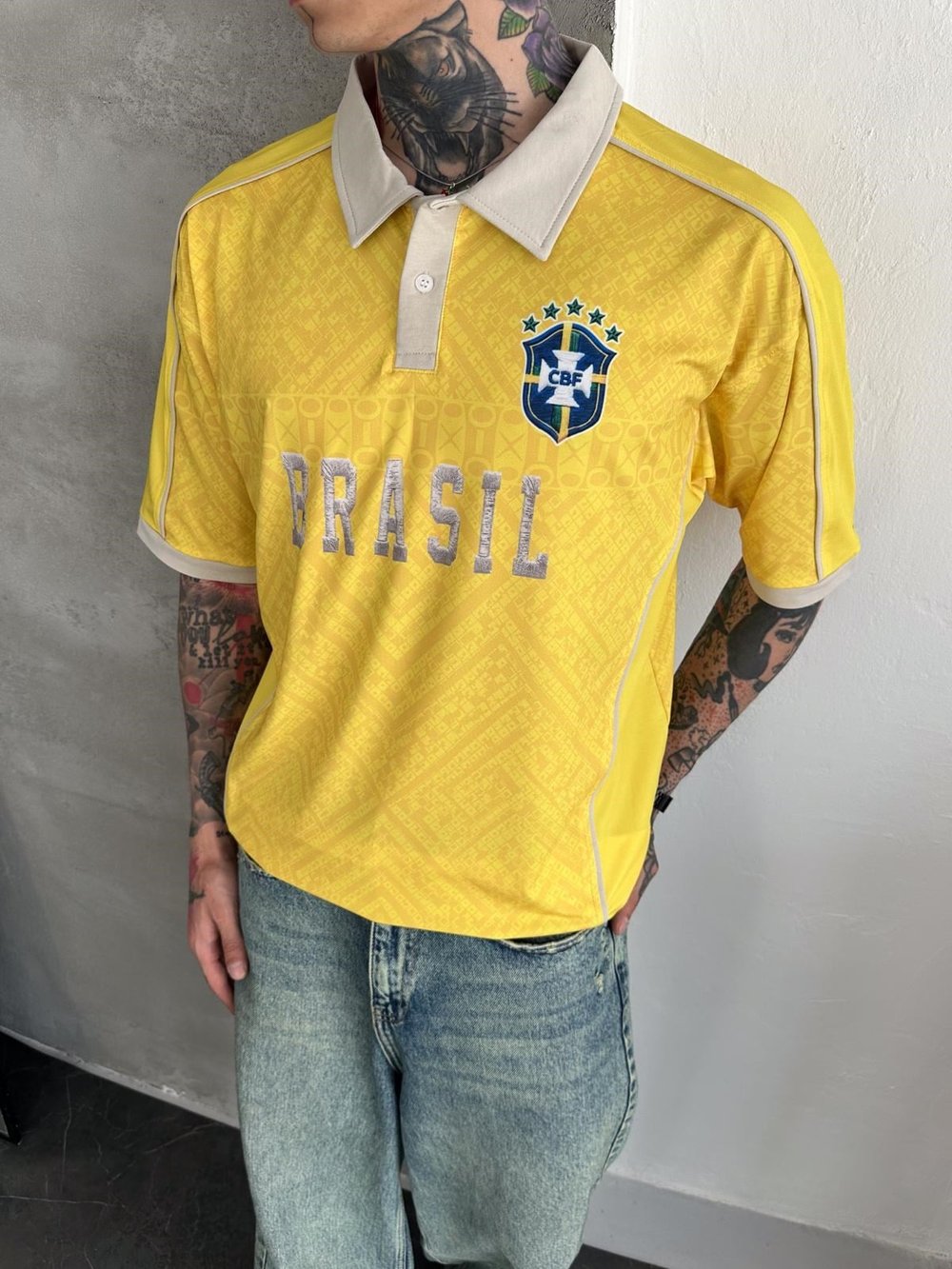 DK BRASİL OVERSİZE POLO YAKA TİŞÖRT