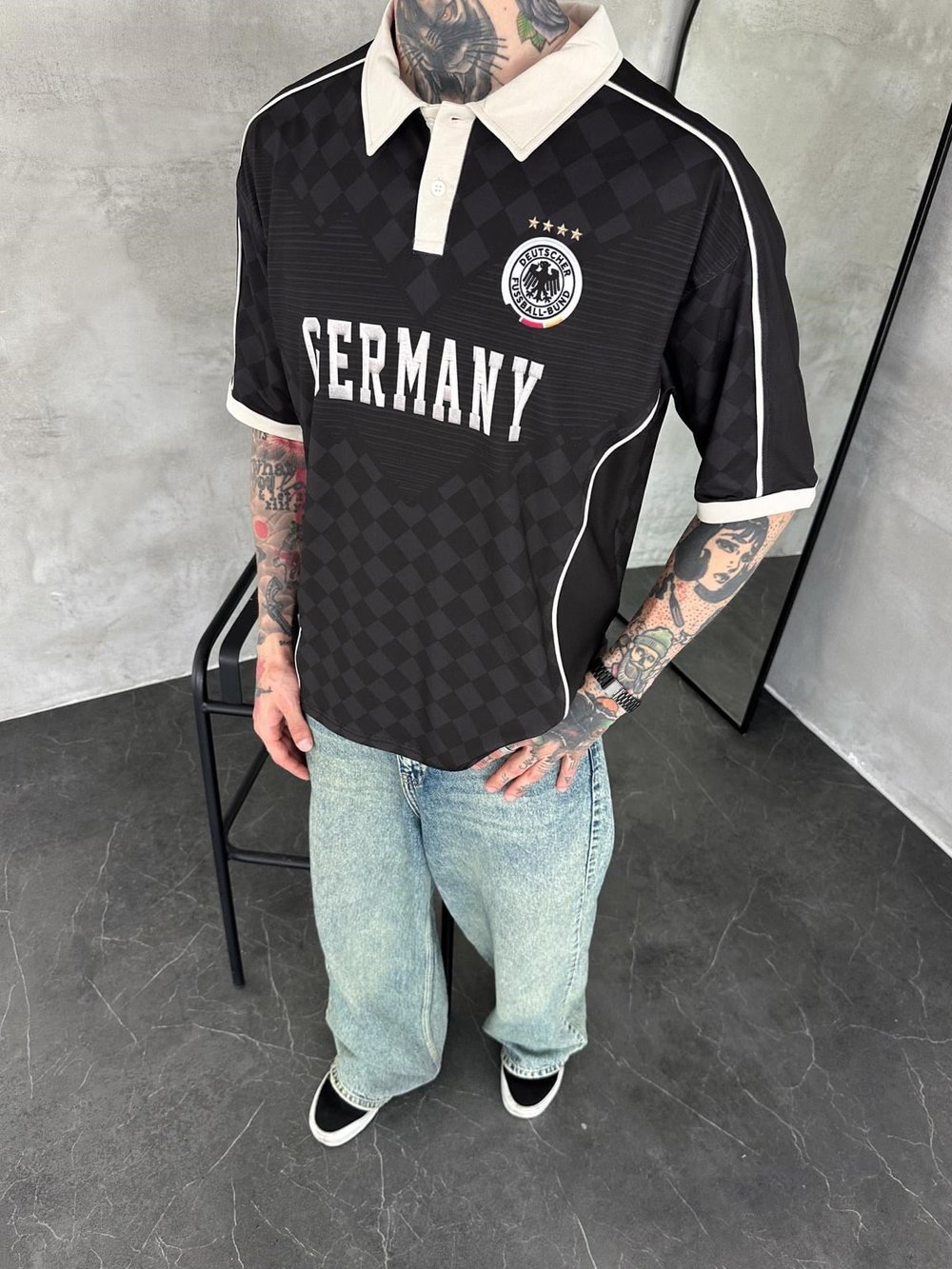 DK GERMANY OVERSİZE POLO YAKA TİŞÖRT