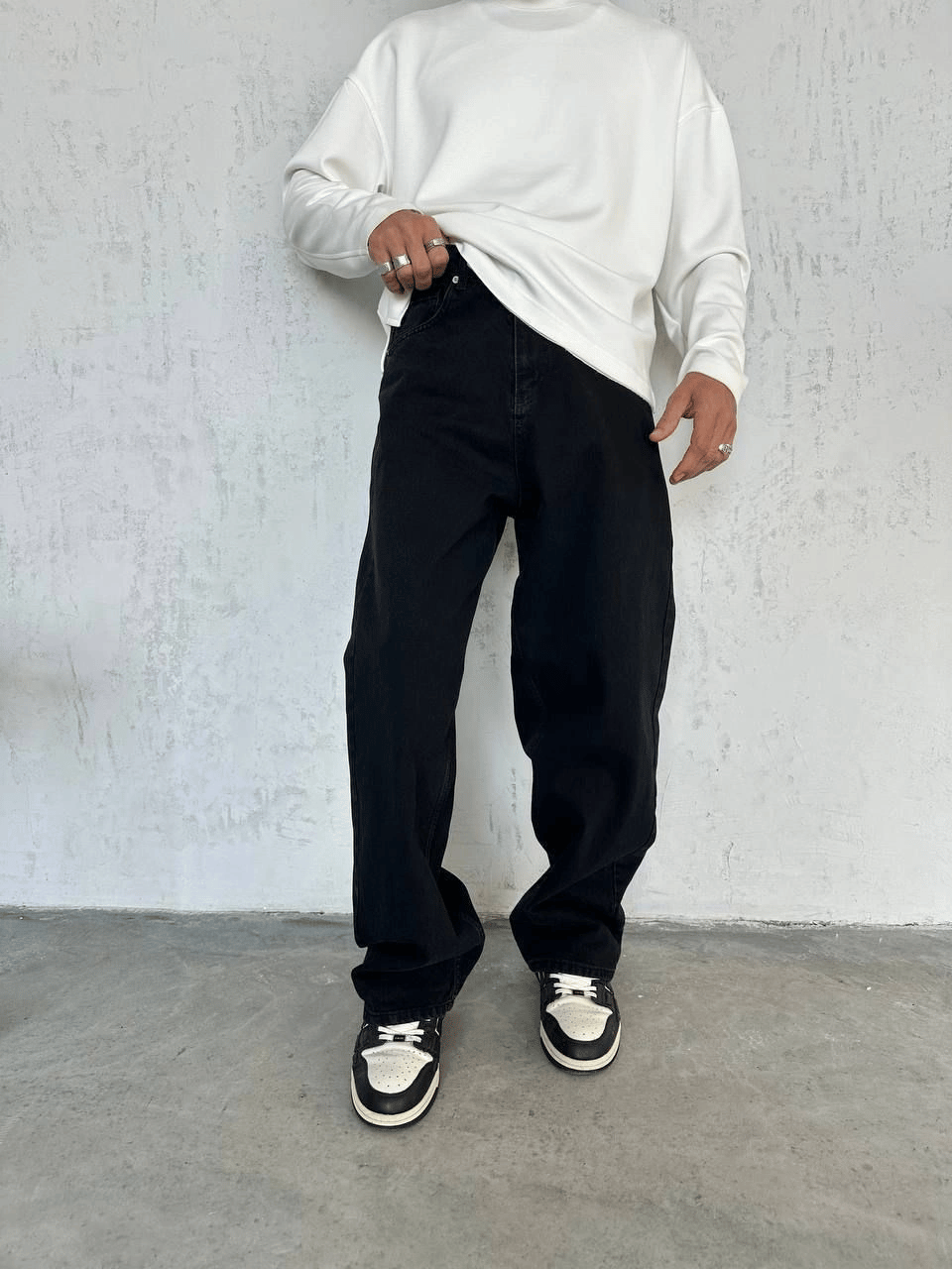 EXTRA BAGGY DS KOT PANTOLON FÜME