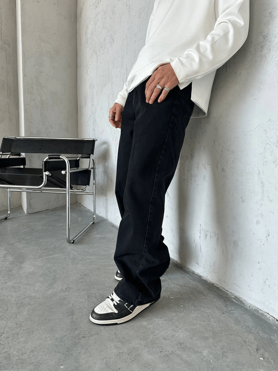 EXTRA BAGGY DS KOT PANTOLON FÜME