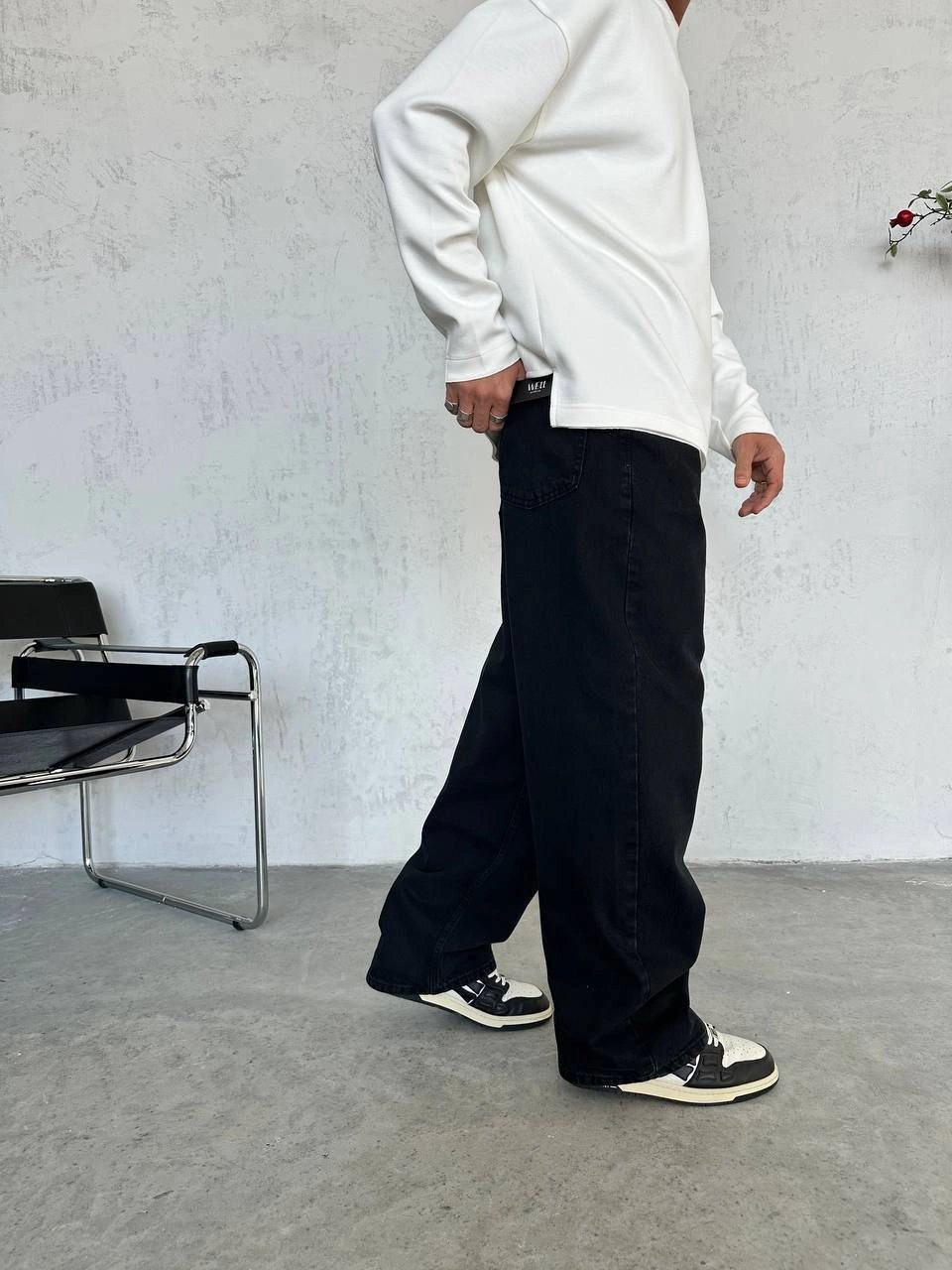 EXTRA BAGGY DS KOT PANTOLON FÜME