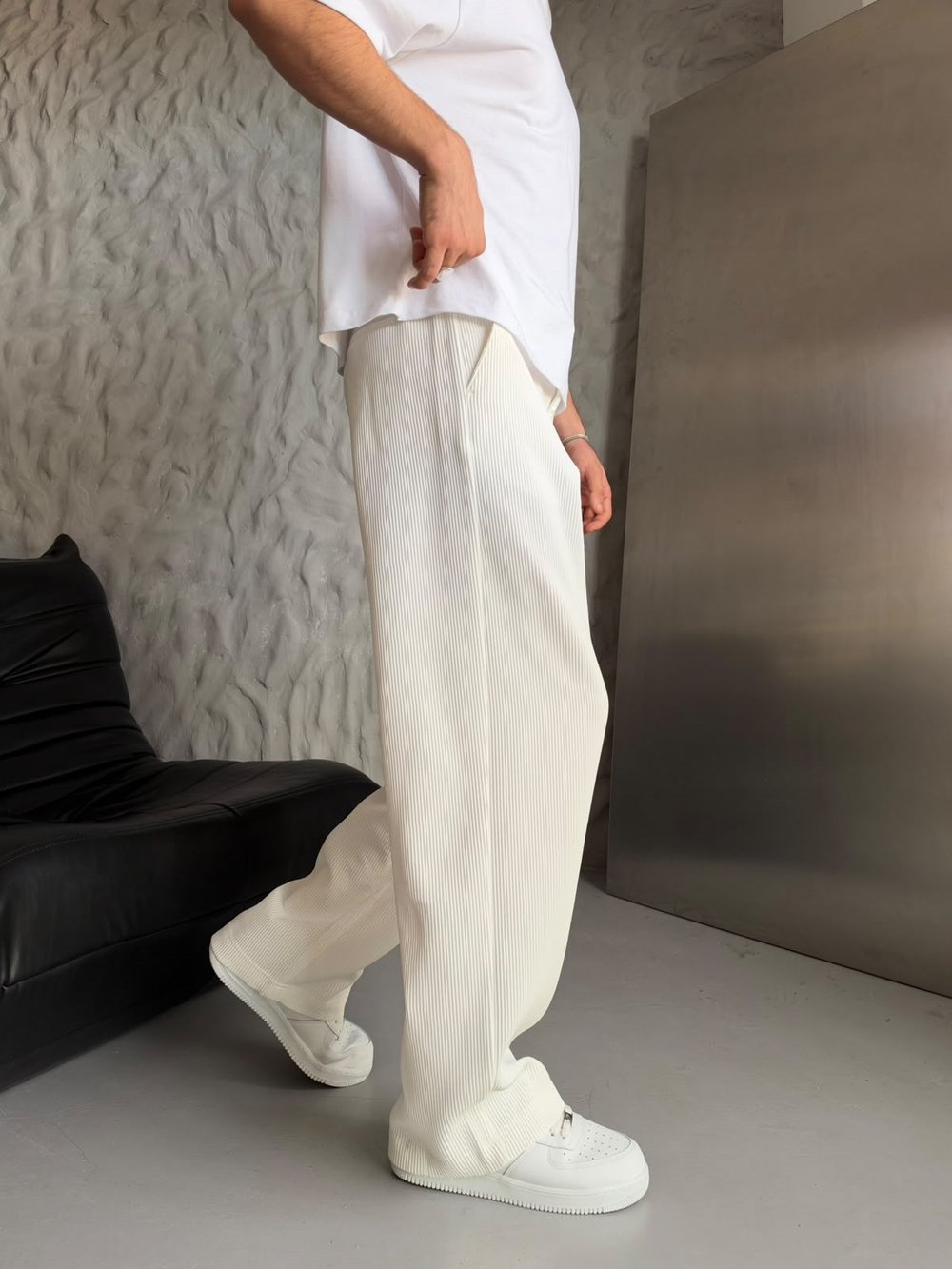 FİTİLLİ BASİC FULL BAGGY PANTOLON BEJ