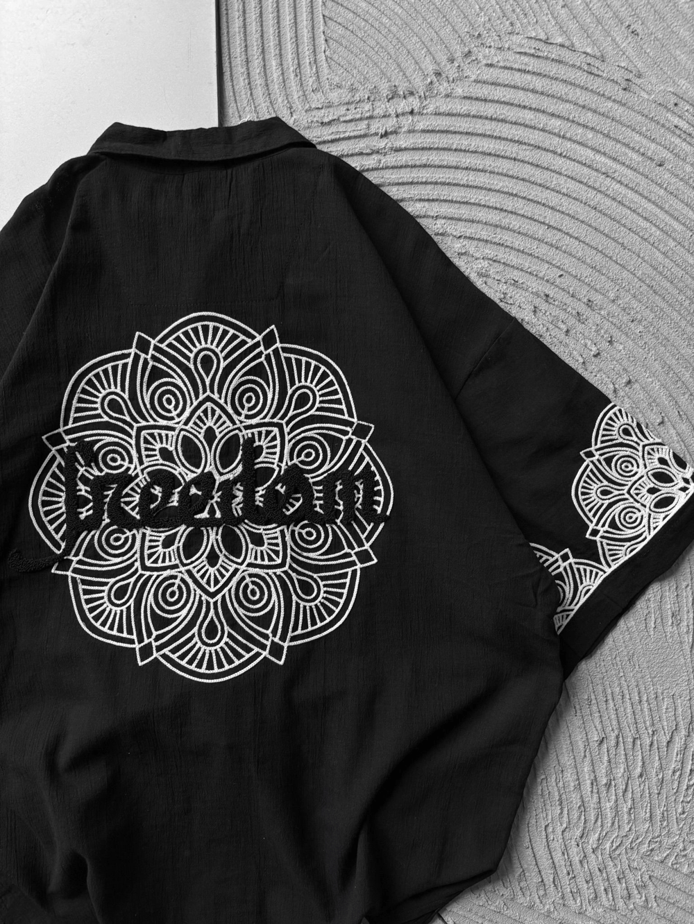 FUL İŞELEME FREEDOM OVERSIZE GÖMLEK SİYAH