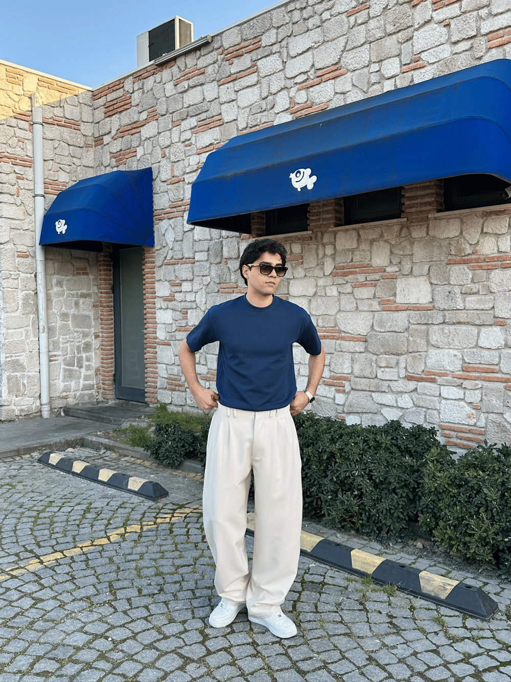 FULL BAGGY BALON KLASİK DS PANTOLON KIRIK BEYAZ