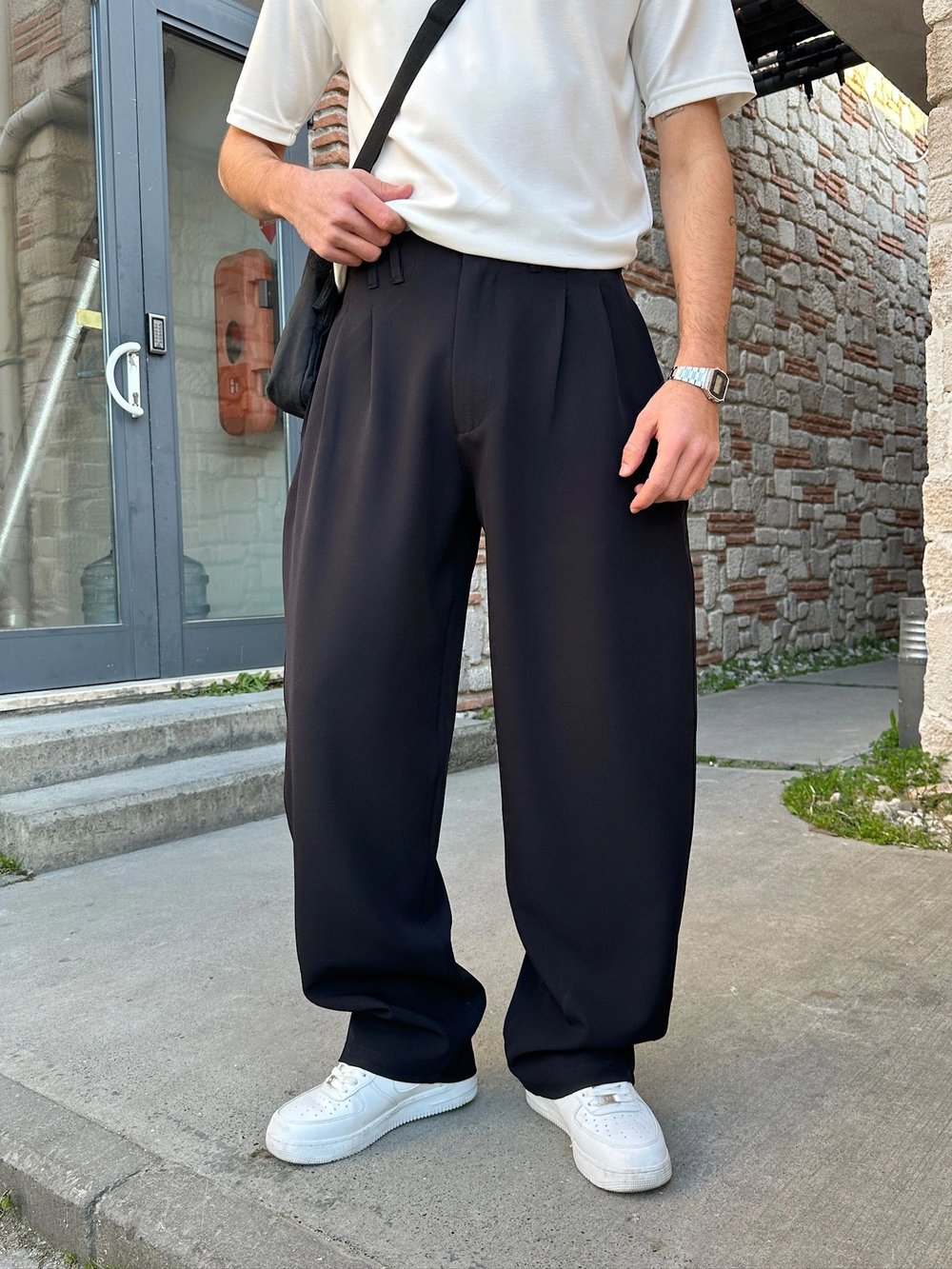 FULL BAGGY BALON KLASİK DS PANTOLON SİYAH