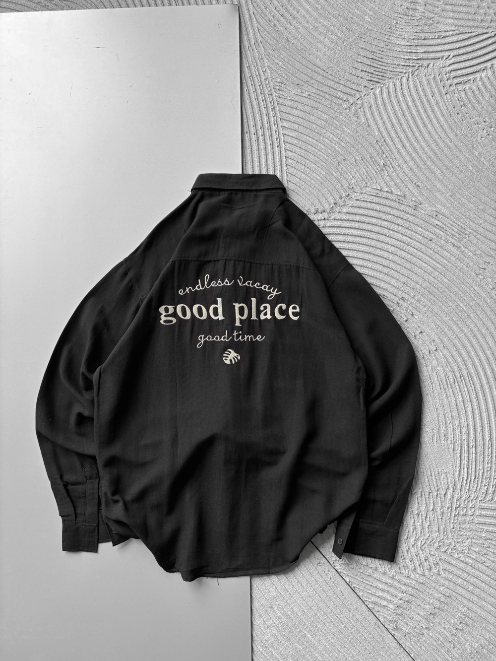 GOOD PLACE OVERSIZE GÖMLEK SİYAH