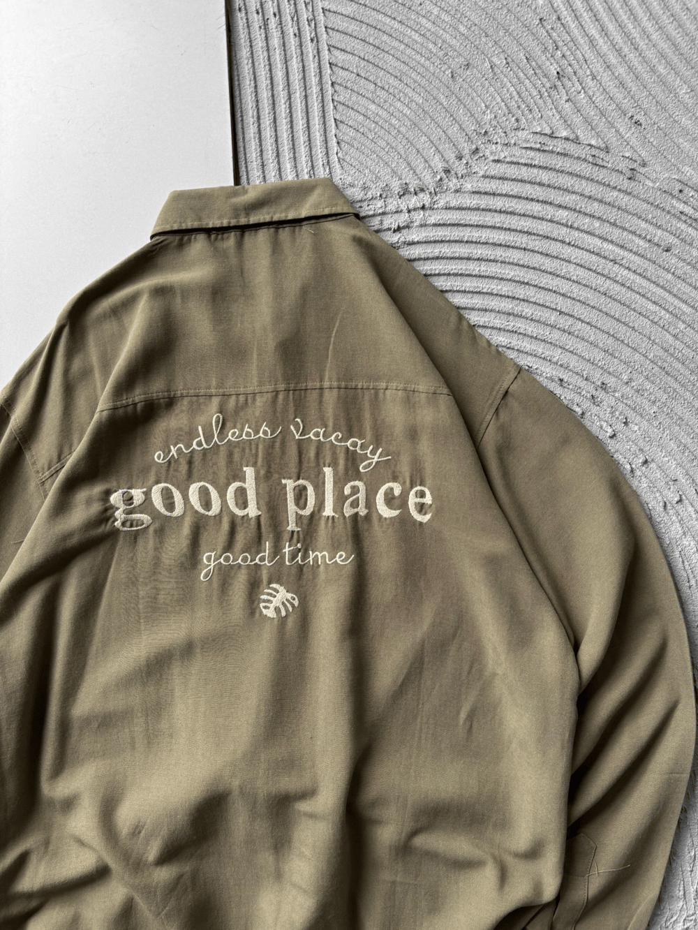 GOOD PLACE OVERSIZE GÖMLEK YEŞİL