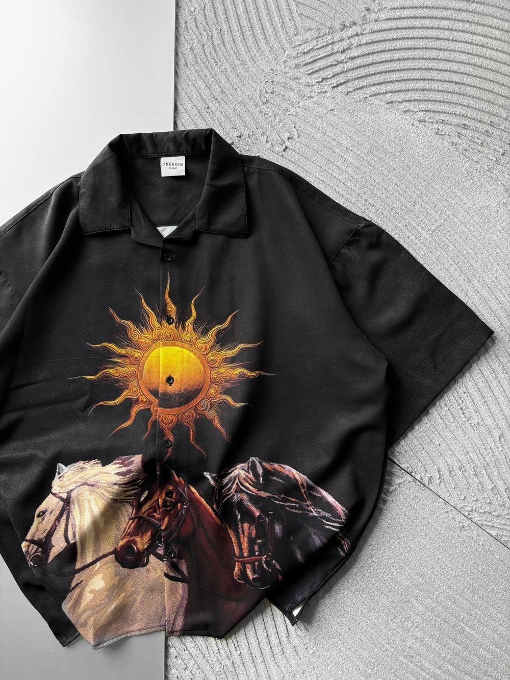 GÜNEŞ OVERSIZE GÖMLEK SİYAH