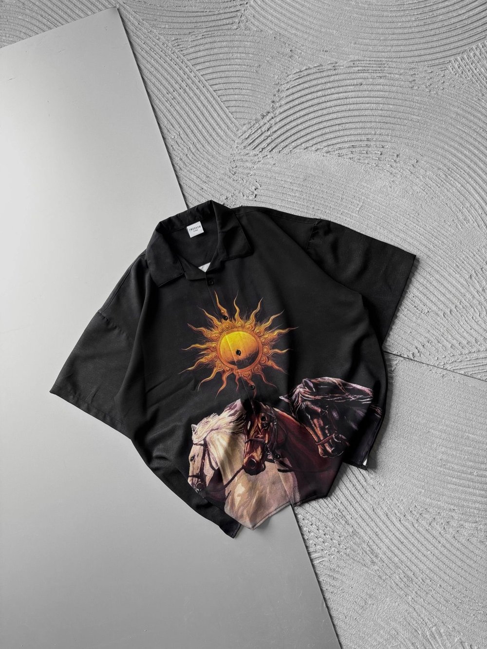 GÜNEŞ OVERSIZE GÖMLEK SİYAH