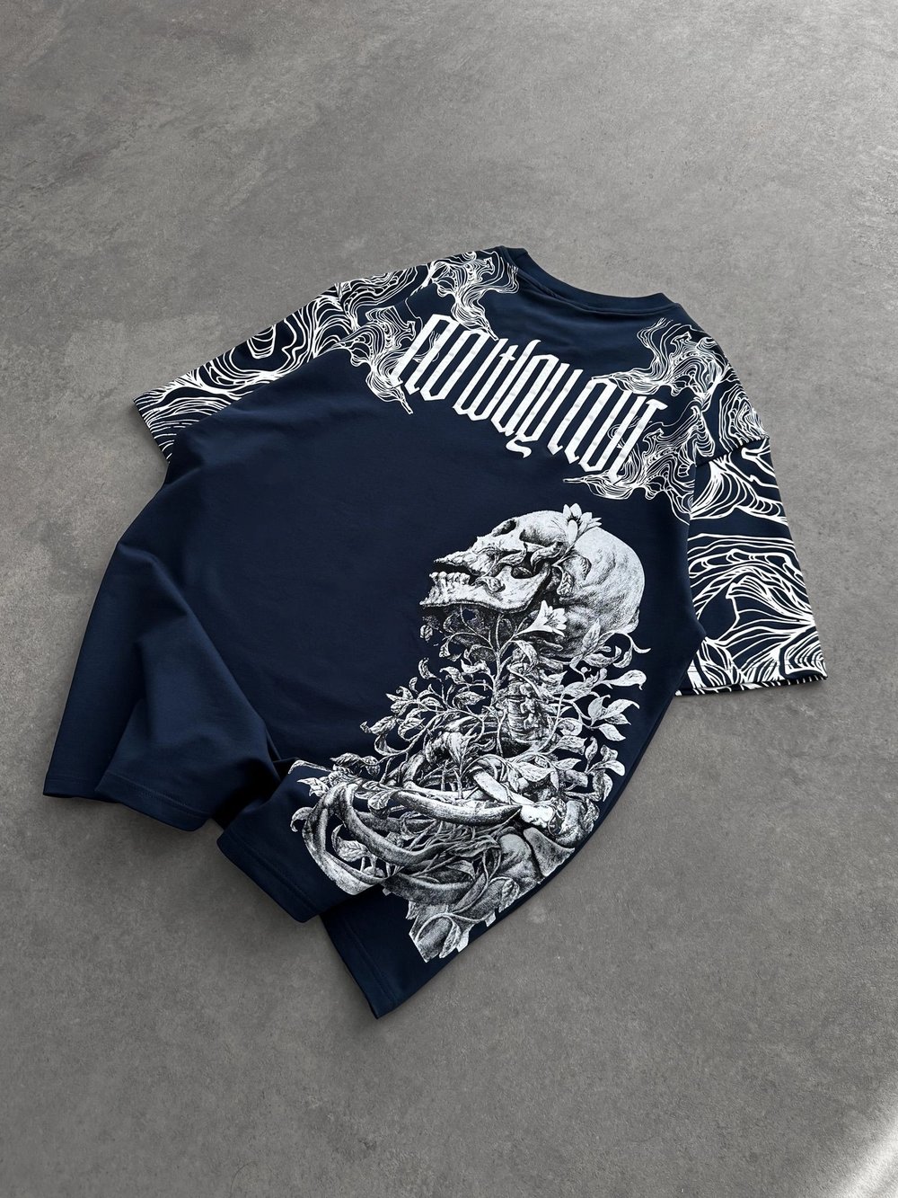 İSKELET BASKI NB OVERSİZE TİŞÖRT LACİ