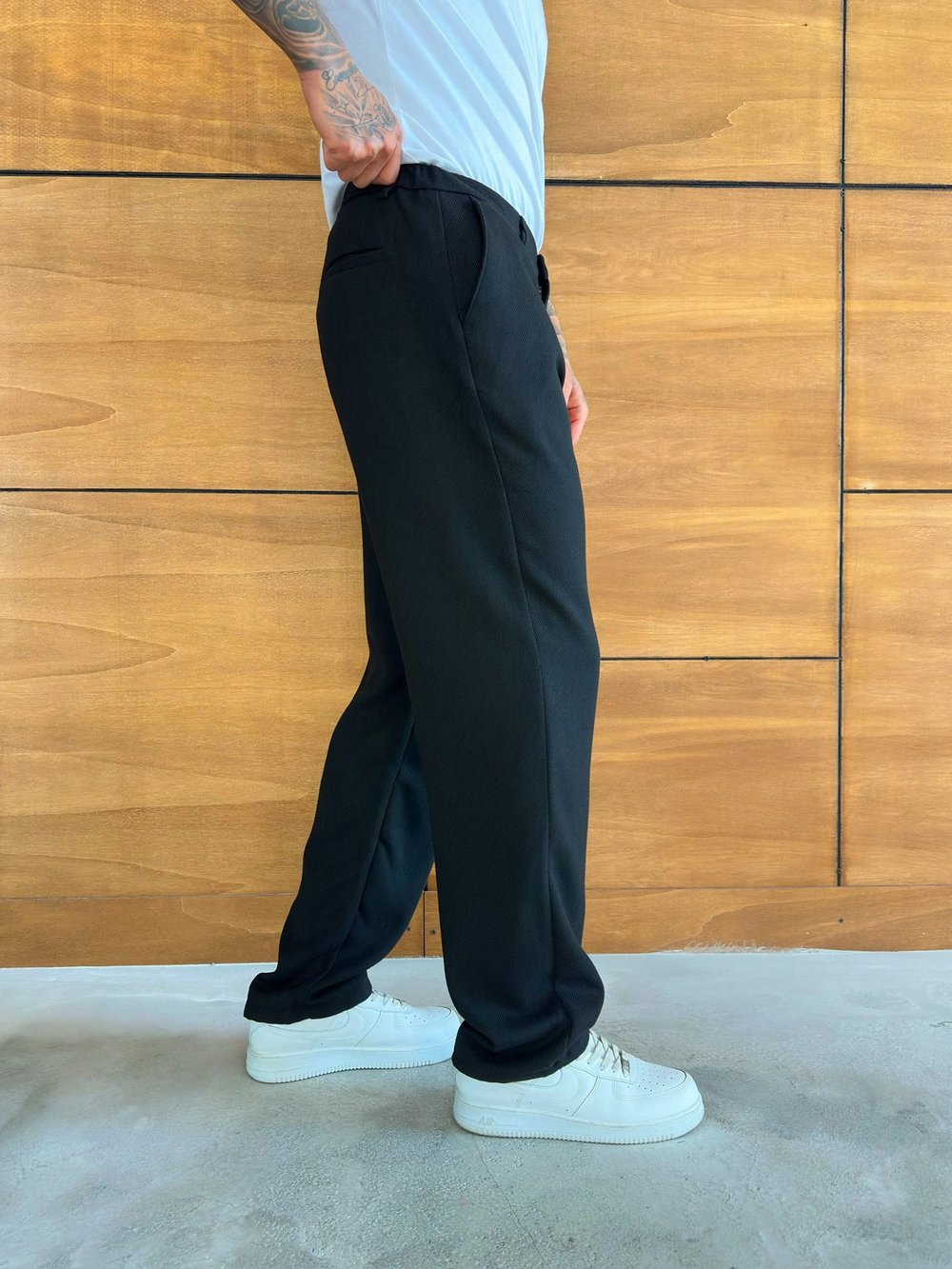 KALIN KUMAŞ BAGGY EFSANE PANTOLON SİYAH