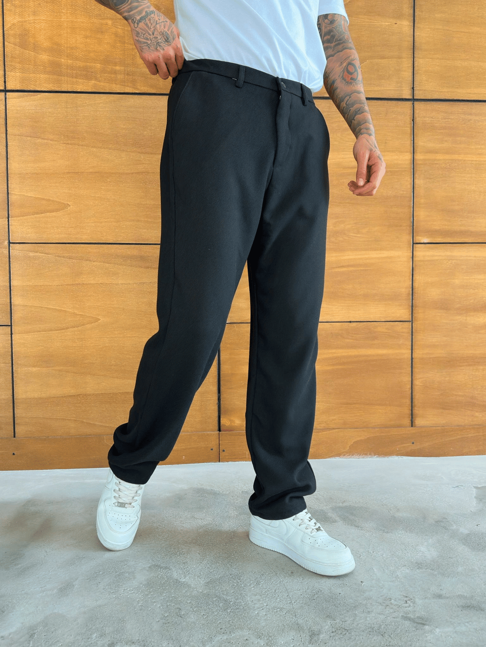 KALIN KUMAŞ BAGGY EFSANE PANTOLON SİYAH