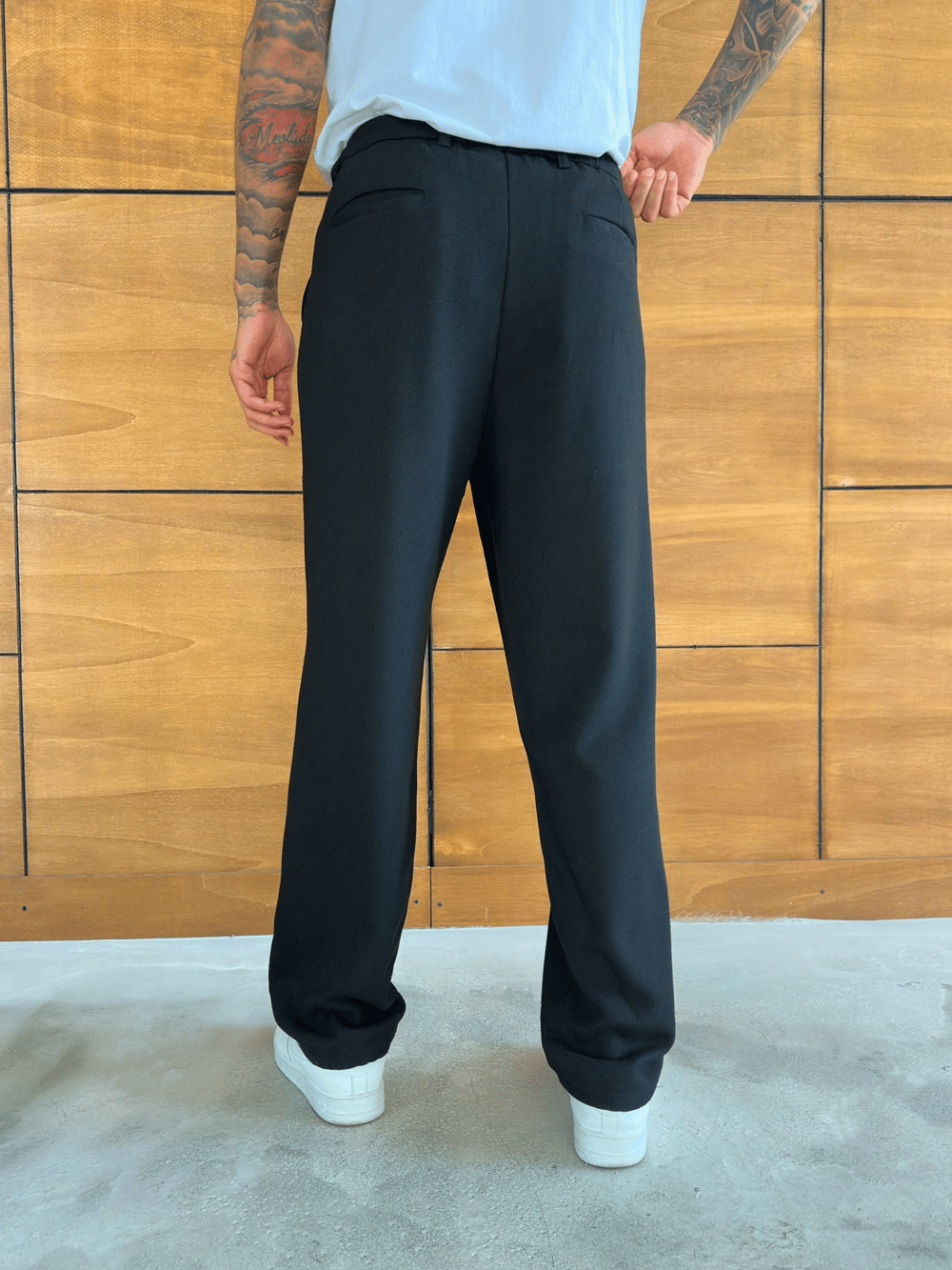 KALIN KUMAŞ BAGGY EFSANE PANTOLON SİYAH