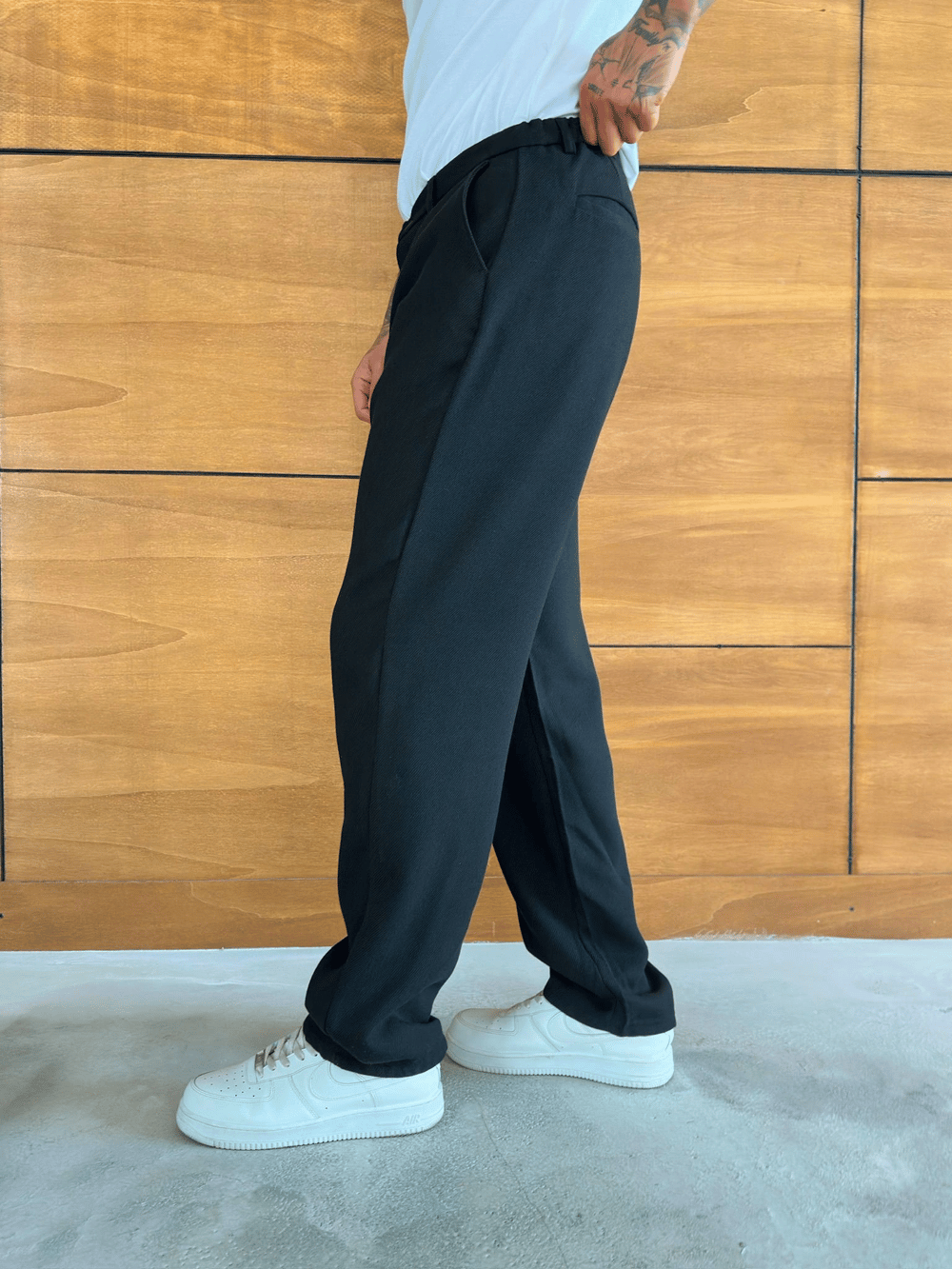 KALIN KUMAŞ BAGGY EFSANE PANTOLON SİYAH