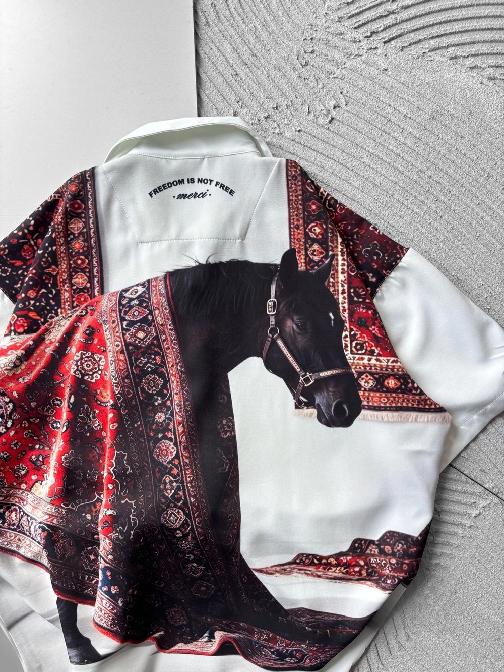 KİLİM HORSE VİNTAGE OVERSİZE GÖMLEK