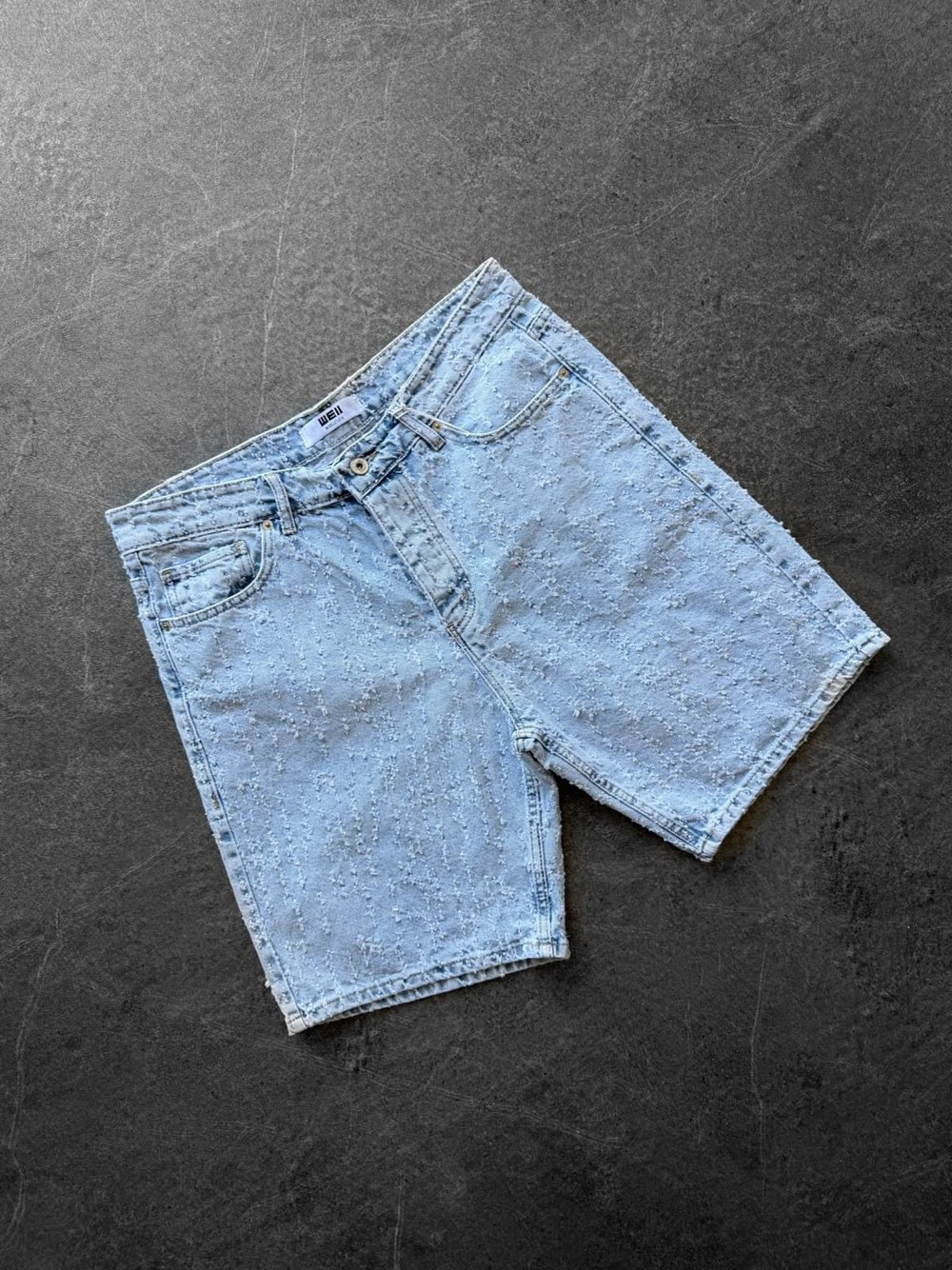 KIRÇILLI MODEL KOT ŞORT BEBEMAVİ