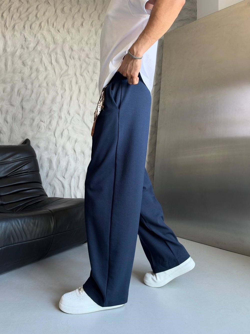 MODAL KUMAŞ FULARLI BAGGY EŞOFMAN ALTI  LACİ