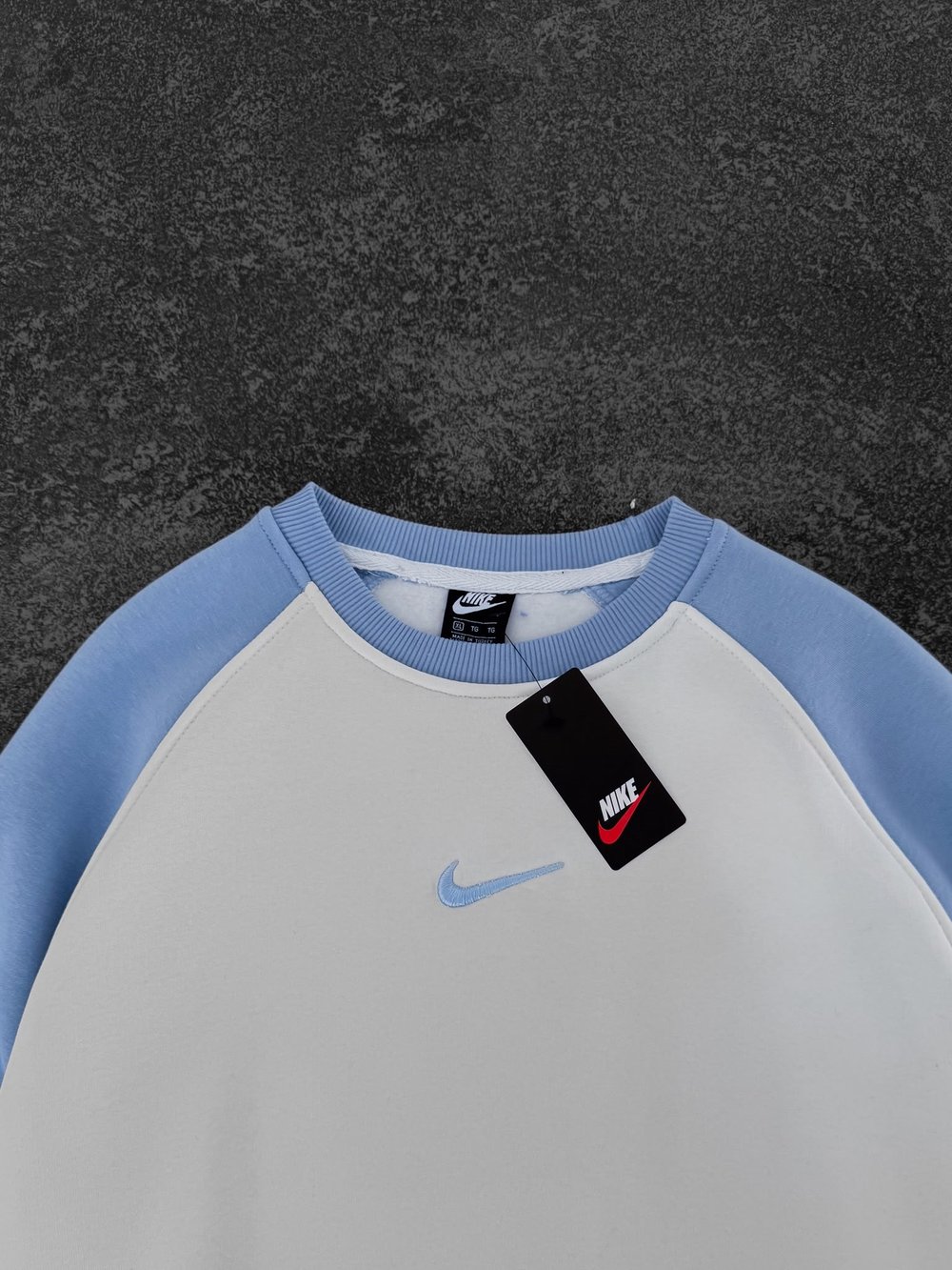 NK KOL PARCALI 3 İPLİK PAMUKLU SWEAT BEBEMAVİ