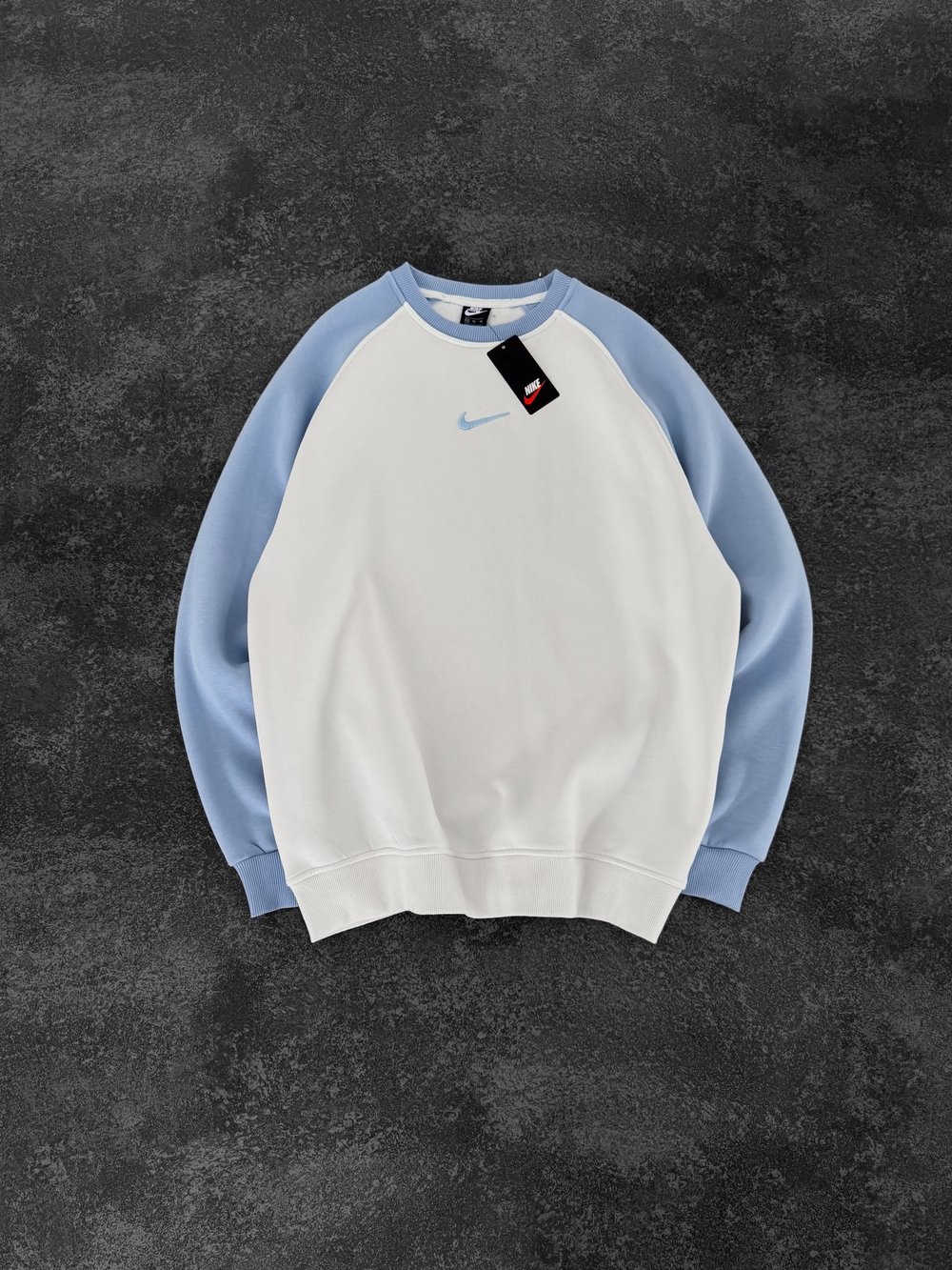 NK KOL PARCALI 3 İPLİK PAMUKLU SWEAT BEBEMAVİ