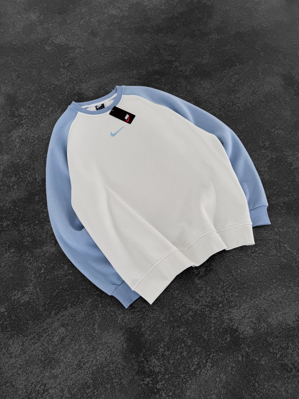 NK KOL PARCALI 3 İPLİK PAMUKLU SWEAT BEBEMAVİ