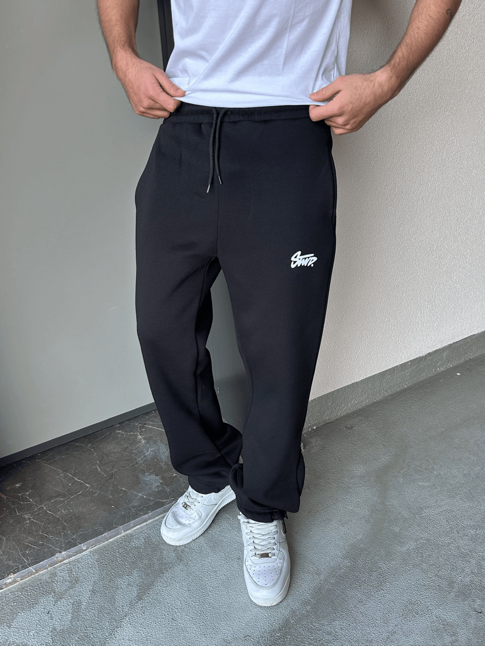 ÖZEL SERİ STW PAÇA AYARLANABİLİR BAGGY EŞOFMAN ALTI SİYAH