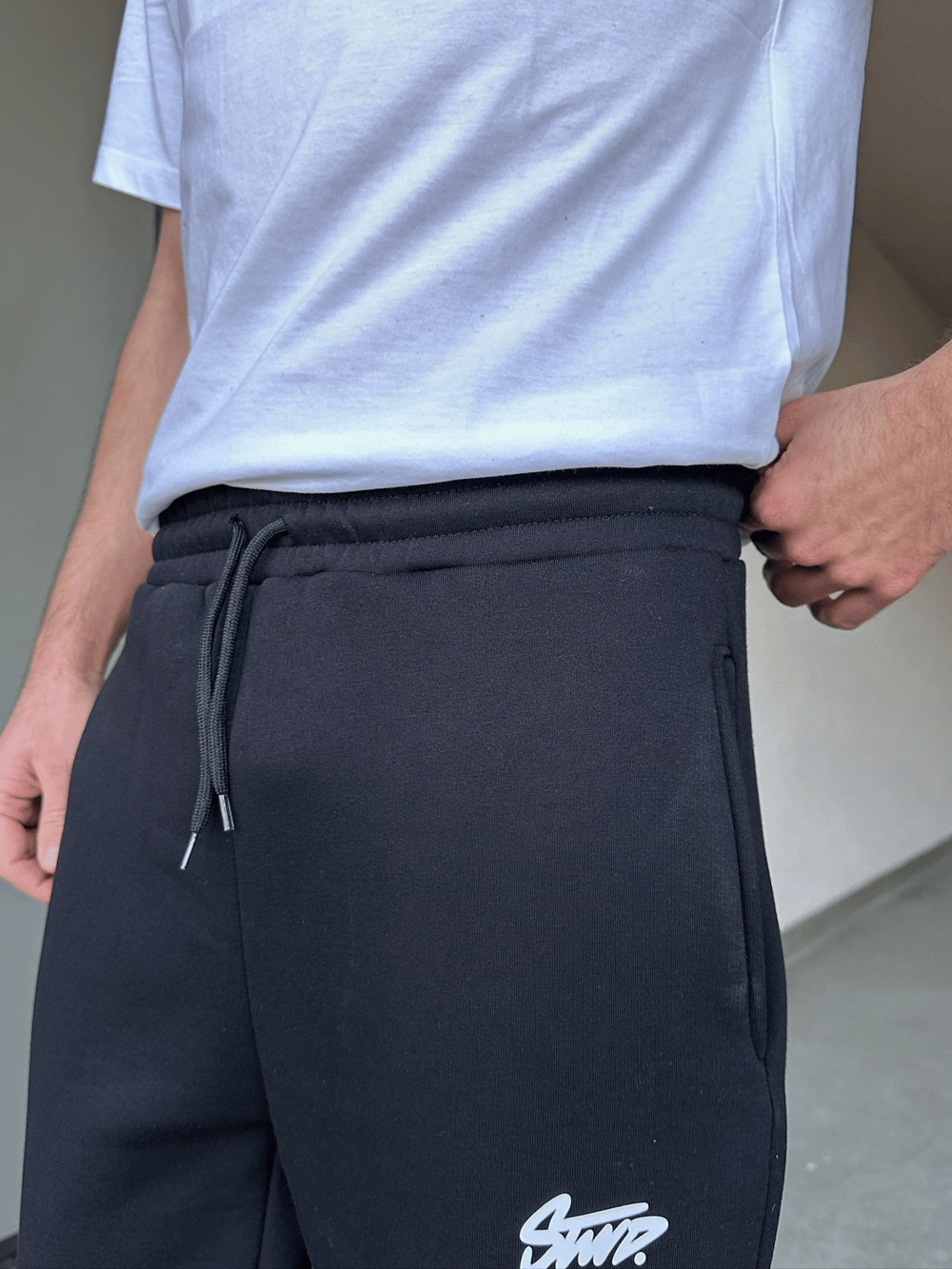 ÖZEL SERİ STW PAÇA AYARLANABİLİR BAGGY EŞOFMAN ALTI SİYAH