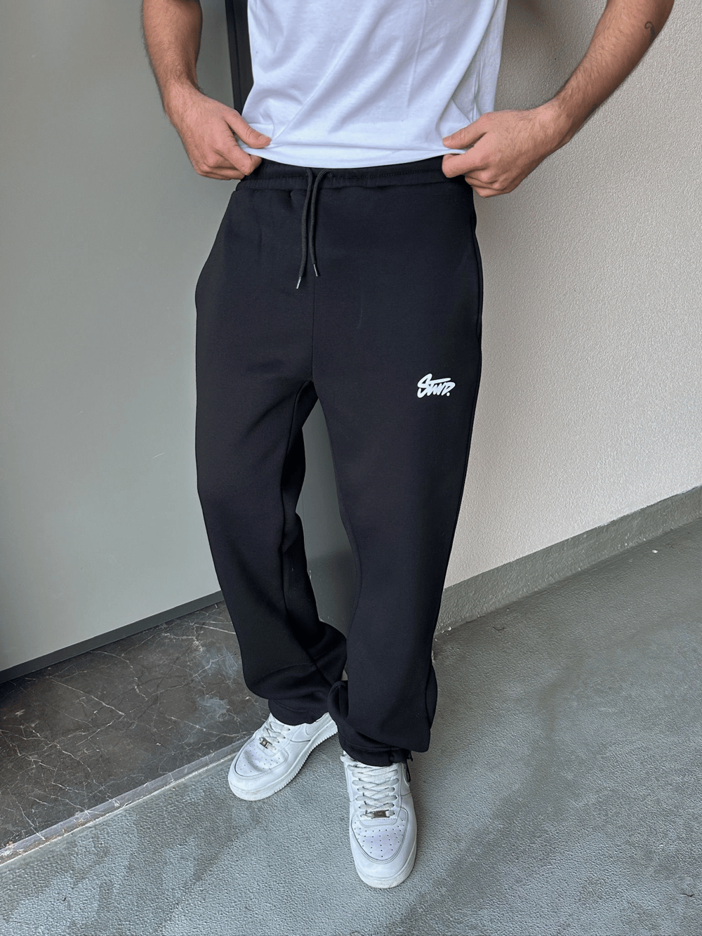 ÖZEL SERİ STW PAÇA AYARLANABİLİR BAGGY EŞOFMAN ALTI SİYAH