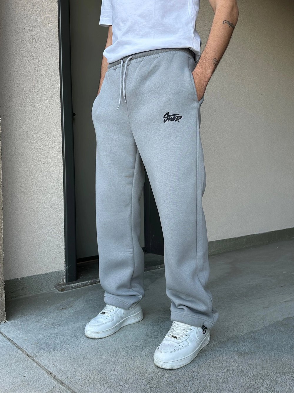 ÖZEL SERİ STW PAÇA AYARLANABİLİR BAGGY EŞOFMAN ALTI GRİ