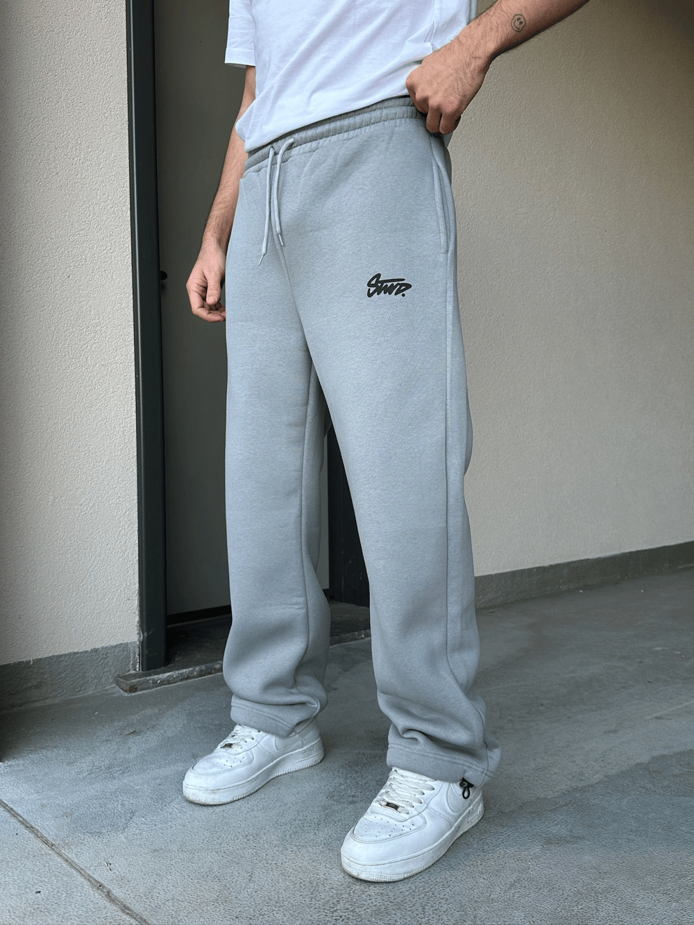 ÖZEL SERİ STW PAÇA AYARLANABİLİR BAGGY EŞOFMAN ALTI GRİ