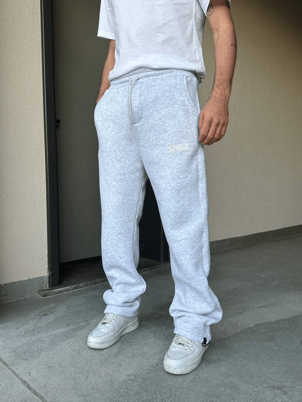 ÖZEL SERİ YAN BİYE PAÇA AYARLANABİLİR BAGGY EŞOFMAN ALTI GRİ