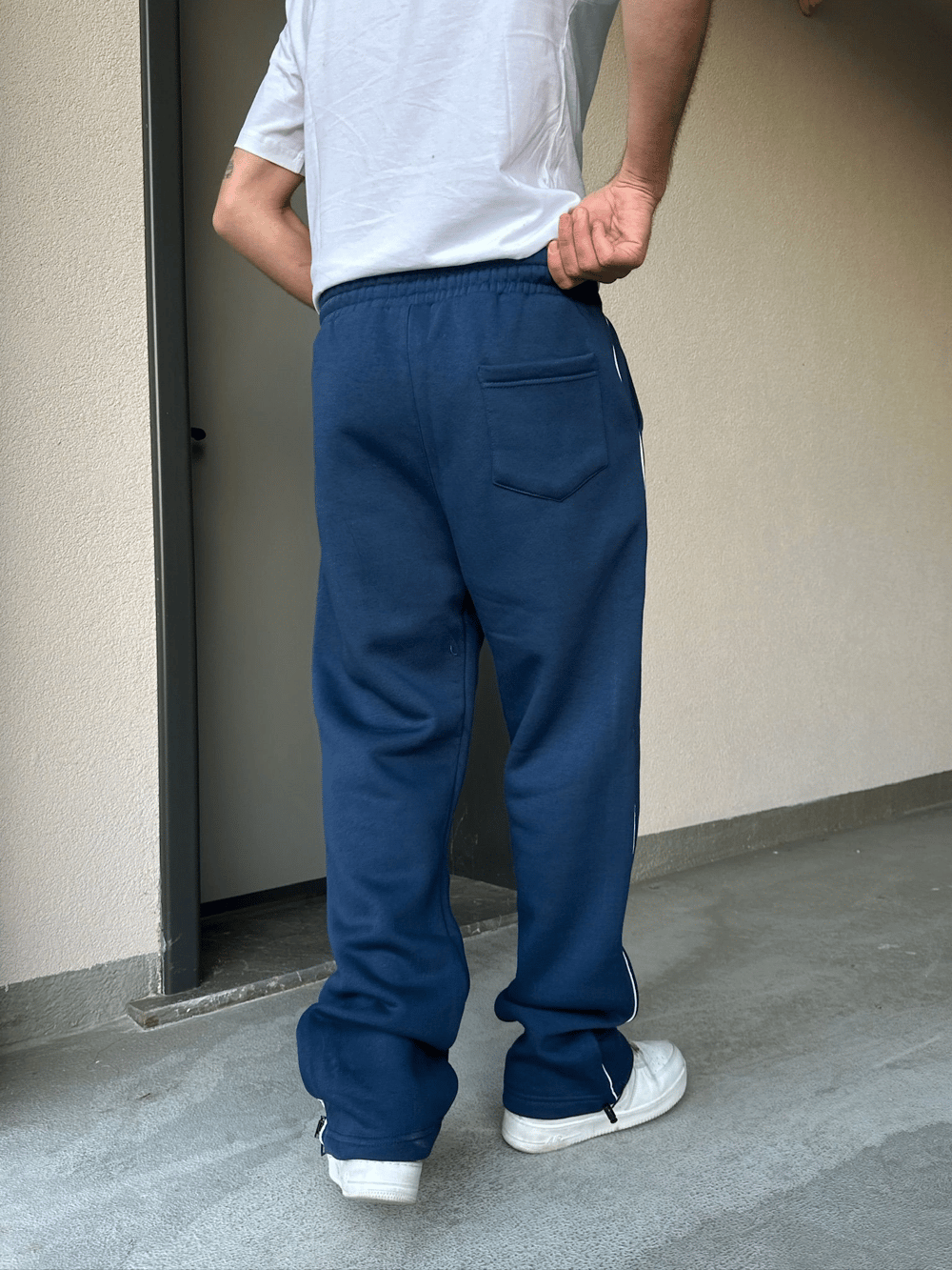 ÖZEL SERİ YAN BİYE PAÇA AYARLANABİLİR BAGGY EŞOFMAN ALTI LACİVERT