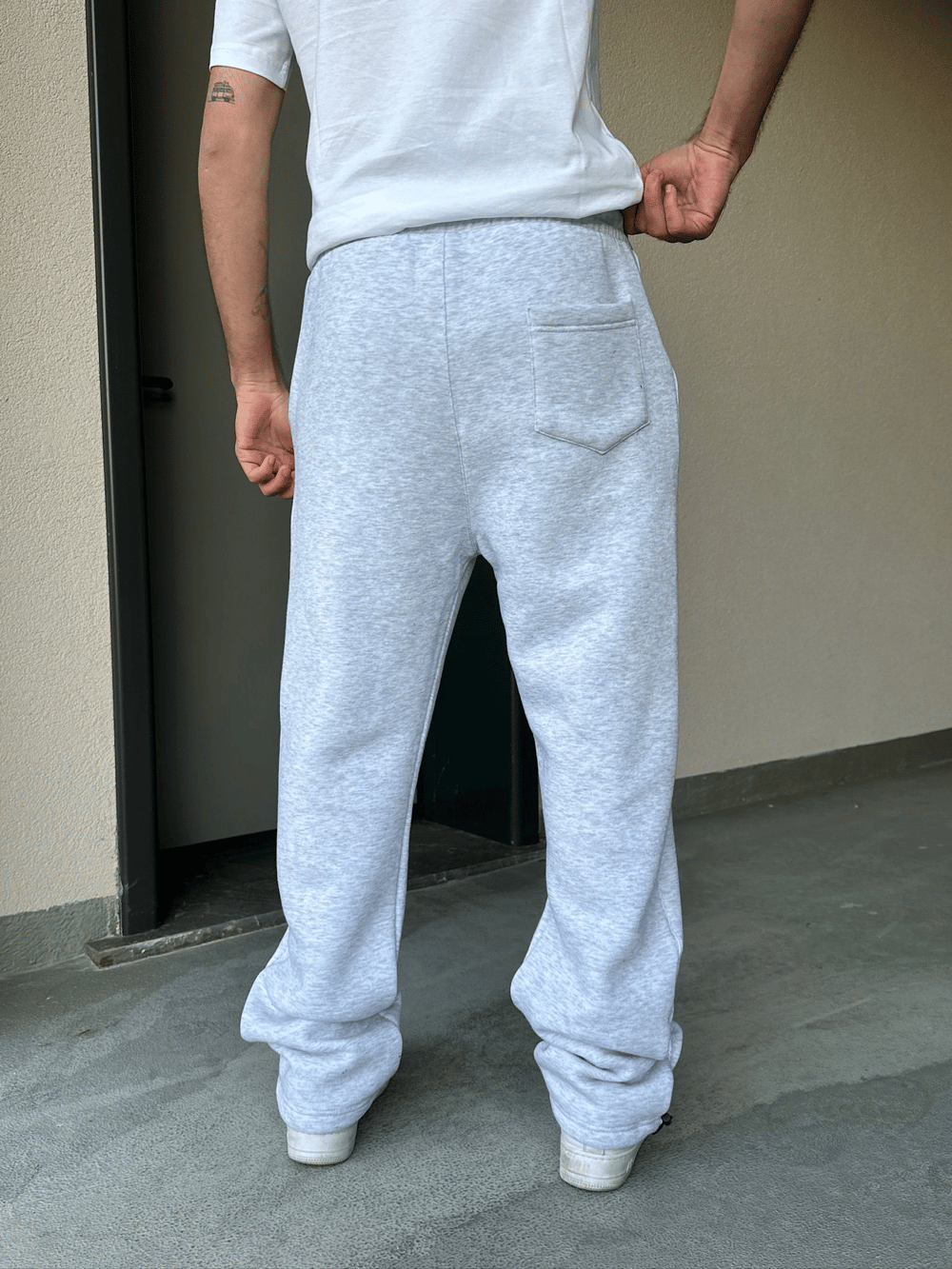 ÖZEL SERİ YAN BİYE PAÇA AYARLANABİLİR BAGGY EŞOFMAN ALTI GRİ