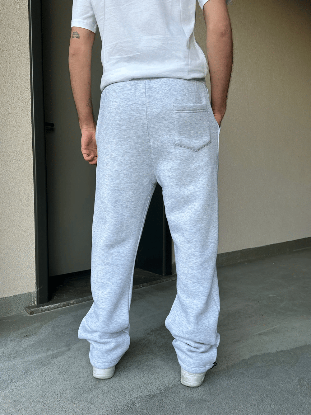 ÖZEL SERİ YAN BİYE PAÇA AYARLANABİLİR BAGGY EŞOFMAN ALTI GRİ
